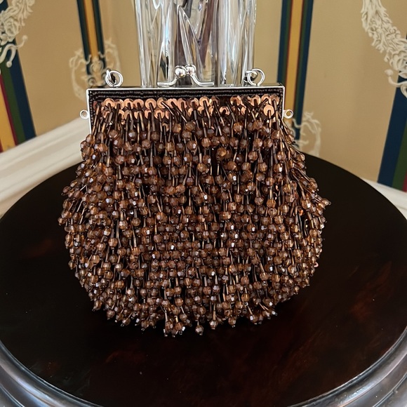 Brown Beaded/Sequin Purse EUC - Picture 3 of 6